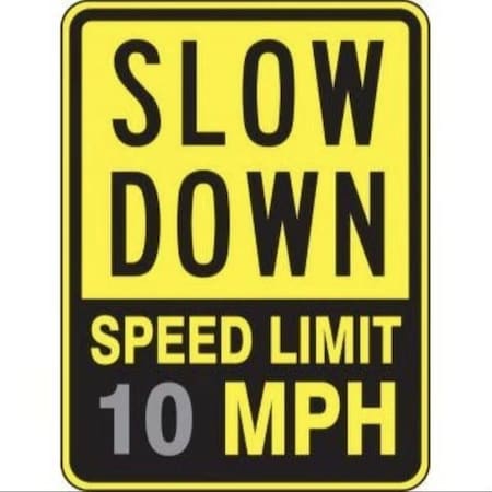 Accuform SPEED LIMIT SIGN SLOW DOWN  SPEED FRR3305HP FRR3305HP